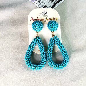 New Turquoise Gold Earrings